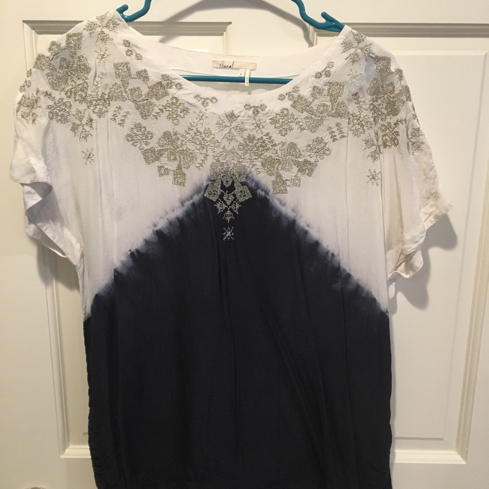 Anthropologie Moderata Silk Blouse by Floreat